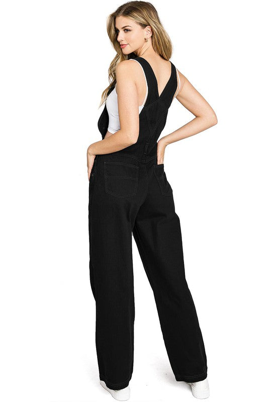 Utility Overalls Black Jumper