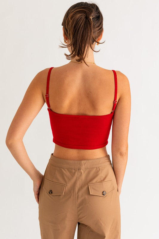 USA Tank Top Red Top