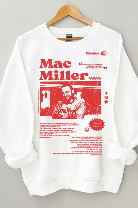 Mac Miller Crew Sweatshirt White Top