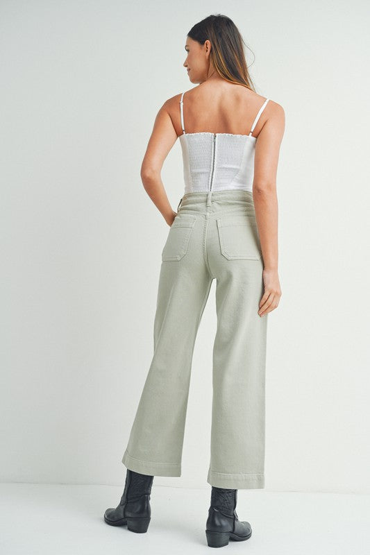 Denim Utility Pants Parsley Bottom