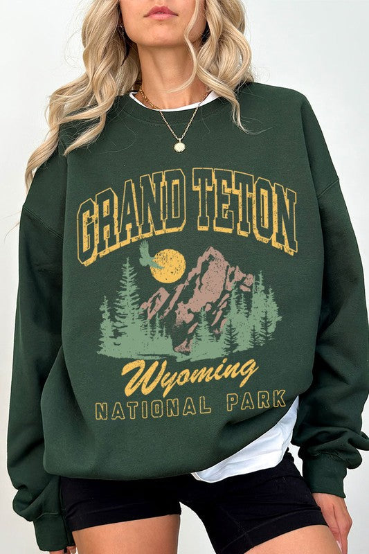 Grand Teton Sweatshirt Forest Top