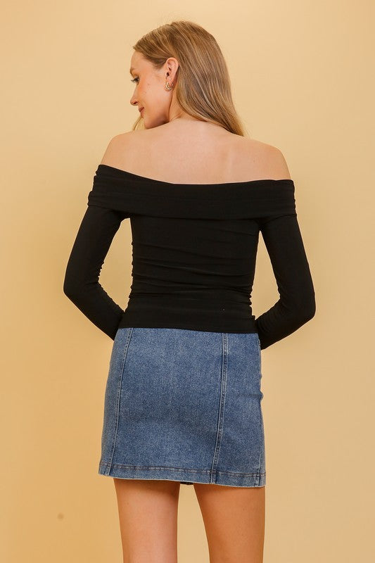 Night Out Top Black Top