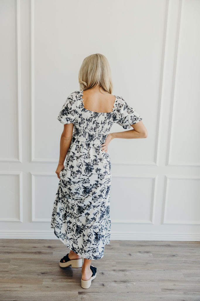 The Jensen Monochrome Petals Dress