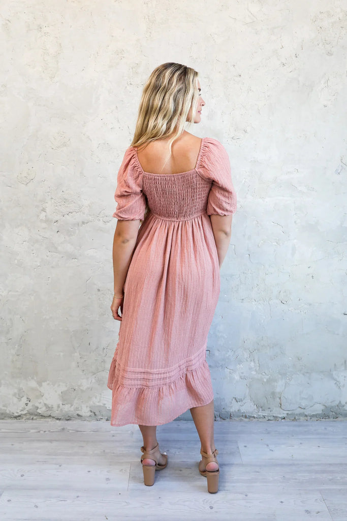 The bronte in PInk Sand  Dress