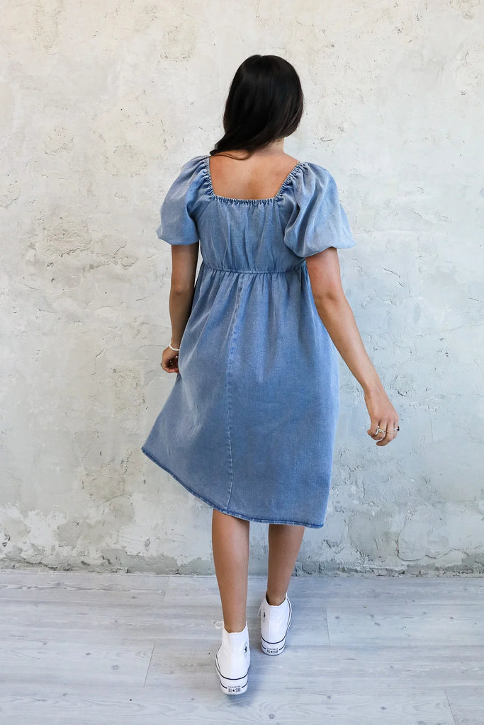 The Jack in Faded Denim  Dress